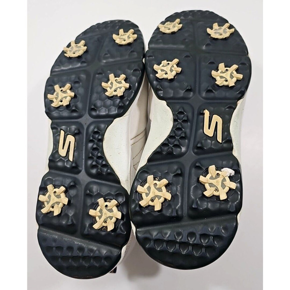 Sketchers Go Golf~Mens Size 10~White GoGa MAX Waterproof Gripflex Leather Shoes - Picture 14 of 14